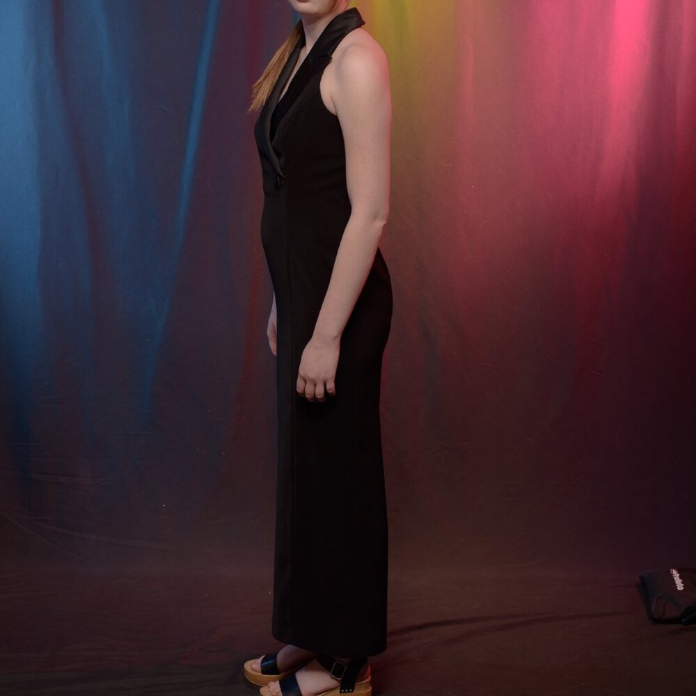 Beautiful Black Evening Gown/#104 - Picture 7 of 8